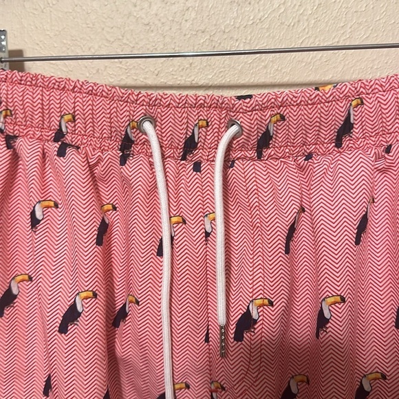 Mossman Australia Orange Toucan‎ Swim Shorts Size Large - Picture 4 of 7